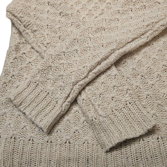 Cozy Cream Sweater sz 10 - Picture 3 of 7